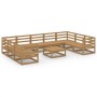 Juego de muebles de jardín 10 piezas madera maciza de pino de , Conjuntos de jardín - Ref: Foro24-3076267, Precio: 719,13 €, ...