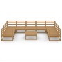 Juego de muebles de jardín 10 piezas madera maciza de pino de , Conjuntos de jardín - Ref: Foro24-3076267, Precio: 719,13 €, ...