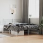 Estructura de cama de metal con cabecero blanca 140x190 cm de , Camas y somieres - Ref: Foro24-373740, Precio: 86,60 €, Descu...