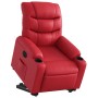 Sillón elevable eléctrico cuero artificial rojo en Sillones | Comprar online en Foru.es