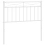 Cabecero de metal blanco 90 cm de , Cabeceros y pies de cama - Ref: Foro24-373768, Precio: 26,54 €, Descuento: %