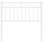 Cabecero de metal blanco 90 cm de , Cabeceros y pies de cama - Ref: Foro24-373768, Precio: 26,54 €, Descuento: %