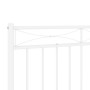 Cabecero de metal blanco 90 cm de , Cabeceros y pies de cama - Ref: Foro24-373768, Precio: 26,54 €, Descuento: %