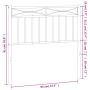 Cabecero de metal blanco 90 cm de , Cabeceros y pies de cama - Ref: Foro24-373768, Precio: 26,54 €, Descuento: %