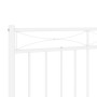 Cabecero de metal blanco 193 cm de , Cabeceros y pies de cama - Ref: Foro24-373777, Precio: 35,09 €, Descuento: %