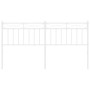 Cabecero de metal blanco 160 cm de , Cabeceros y pies de cama - Ref: Foro24-373775, Precio: 33,17 €, Descuento: %
