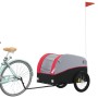 Remolque para bicicleta hierro negro y rojo 45 kg de , Remolques para bicicletas - Ref: Foro24-94132, Precio: 78,54 €, Descue...