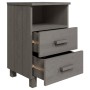 Mesita de noche HAMAR madera pino maciza gris claro 40x35x62 cm de vidaXL, Mesitas de noche - Ref: Foro24-340415, Precio: 72,...
