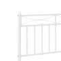 Estructura cama metal con cabecero y pie cama blanco 183x213 cm de , Camas y somieres - Ref: Foro24-373763, Precio: 123,80 €,...
