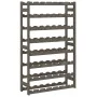 Wine rack for 56 bottles solid gray pine wood by , Wine racks - Ref: Foro24-373382, Price: 54,92 €, Discount: %