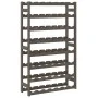 Wine rack for 56 bottles solid gray pine wood by , Wine racks - Ref: Foro24-373382, Price: 54,92 €, Discount: %