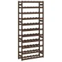 Wine rack for 77 bottles solid brown pine wood by , Wine racks - Ref: Foro24-373394, Price: 110,19 €, Discount: %