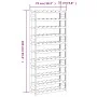 Wine rack for 77 bottles solid brown pine wood by , Wine racks - Ref: Foro24-373394, Price: 110,19 €, Discount: %