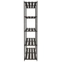 Estantería de 5 niveles madera maciza pino negro 170x38x170 cm de , Estanterías industriales - Ref: Foro24-373406, Precio: 99...