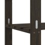 Estantería de 5 niveles madera maciza pino negro 170x38x170 cm de , Estanterías industriales - Ref: Foro24-373406, Precio: 99...