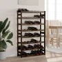 Wine rack for 56 bottles solid black pine wood by , Wine racks - Ref: Foro24-373404, Price: 60,42 €, Discount: %