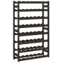 Wine rack for 56 bottles solid black pine wood by , Wine racks - Ref: Foro24-373404, Price: 60,42 €, Discount: %