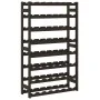 Wine rack for 56 bottles solid black pine wood by , Wine racks - Ref: Foro24-373404, Price: 60,42 €, Discount: %