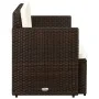 Sofá de jardín 2 plazas con cojines ratán sintético marrón by vidaXL, Outdoor sofas - Ref: Foro24-44178, Price: 178,97 €, Dis...
