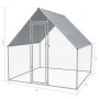 Jaula gallinero de exterior de acero galvanizado 2x2x1,92 m de vidaXL, Jaulas y habitáculos para animales pequeños - Ref: For...