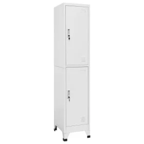 Armario taquilla con 2 compartimentos 38x45x180 cm de vidaXL, Taquillas y armarios de almacenamiento - Ref: Foro24-244473, Pr...