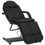 Sillón de salón de belleza cuero sintético negro 180x62x78 cm de , Sillones de masaje - Ref: Foro24-110268, Precio: 491,67 €,...