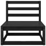 Sofá de jardín 4 plazas negro madera maciza de pino de , Sofás de exterior - Ref: Foro24-3075343, Precio: 252,71 €, Descuento: %