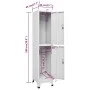 Locker cabinet with 2 compartments 38x45x180 cm by vidaXL, Lockers and storage cabinets - Ref: Foro24-244473, Price: 168,59 €...