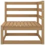 4-Sitzer honigbraunes Gartensofa aus massivem Kiefernholz von , Outdoor-Sofas - Ref: Foro24-3075362, Preis: 247,23 €, Rabatt: %