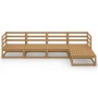 Muebles de jardín 7 piezas marrón miel madera maciza de pino de , Conjuntos de jardín - Ref: Foro24-3075537, Precio: 342,45 €...