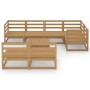 Muebles de jardín 8 piezas marrón miel madera maciza de pino de , Conjuntos de jardín - Ref: Foro24-3075612, Precio: 533,32 €...