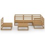 Muebles de jardín 6 piezas marrón miel madera maciza de pino de , Conjuntos de jardín - Ref: Foro24-3075582, Precio: 385,30 €...