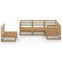 Muebles de jardín 5 piezas marrón miel madera maciza de pino de , Conjuntos de jardín - Ref: Foro24-3075577, Precio: 316,26 €...