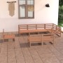 Muebles de jardín 8 piezas marrón miel madera maciza de pino de , Conjuntos de jardín - Ref: Foro24-3075627, Precio: 538,34 €...