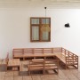Muebles de jardín 13 pzas y cojines marrón miel madera pino de , Conjuntos de jardín - Ref: Foro24-3075902, Precio: 906,24 €,...