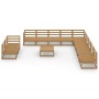 Muebles de jardín 12 piezas marrón miel madera maciza de pino de , Conjuntos de jardín - Ref: Foro24-3075942, Precio: 812,07 ...