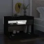 Mesita de noche con luces LED contrachapada negro 60x35x40 cm de , Mesitas de noche - Ref: Foro24-3082776, Precio: 46,43 €, D...