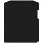Mesita de noche con luces LED contrachapada negro 60x35x40 cm de , Mesitas de noche - Ref: Foro24-3082776, Precio: 46,43 €, D...