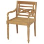 Sillas Batavia 2 unidades madera de teca maciza de vidaXL, Sillas de jardín - Ref: Foro24-43051, Precio: 240,48 €, Descuento: %