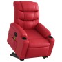 Sillón de majaje elevable eléctrico cuero artificial rojo en Sillones | Comprar online en Foru.es