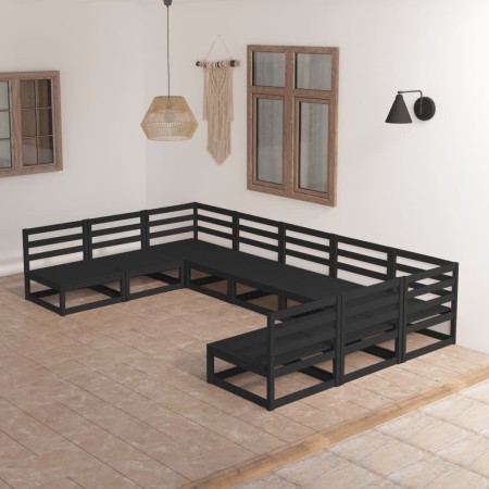 Juego de muebles de jardín 9 piezas madera maciza de pino de , Conjuntos de jardín - Ref: Foro24-3076143, Precio: 642,01 €, D...