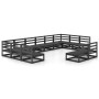 Juego de muebles de jardín 12 piezas madera maciza de pino de , Conjuntos de jardín - Ref: Foro24-3076183, Precio: 888,31 €, ...