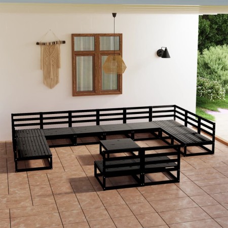 Juego de muebles de jardín 13 piezas madera maciza de pino de , Conjuntos de jardín - Ref: Foro24-3076188, Precio: 934,47 €, ...
