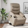Sillón reclinable de masaje eléctrico cuero sintético capuchino en Sillones | Comprar online en Foru.es