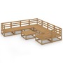Juego de muebles de jardín 9 piezas madera maciza de pino de , Conjuntos de jardín - Ref: Foro24-3075982, Precio: 615,59 €, D...