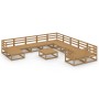 Juego de muebles de jardín 12 piezas madera maciza de pino de , Conjuntos de jardín - Ref: Foro24-3076052, Precio: 829,43 €, ...