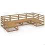 Juego de muebles de jardín 6 piezas madera maciza de pino de , Conjuntos de jardín - Ref: Foro24-3076122, Precio: 392,79 €, D...