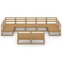 Juego de muebles de jardín 9 piezas madera maciza de pino de , Conjuntos de jardín - Ref: Foro24-3076162, Precio: 605,34 €, D...