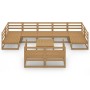 Juego de muebles de jardín 10 piezas madera maciza de pino de , Conjuntos de jardín - Ref: Foro24-3076207, Precio: 719,13 €, ...