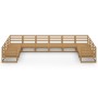 Juego de muebles de jardín 10 piezas madera maciza de pino de , Conjuntos de jardín - Ref: Foro24-3076272, Precio: 716,22 €, ...